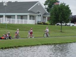 Parade passing clubhouse.JPG